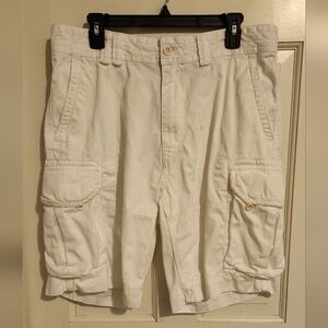 Polo Ralph Lauren White Cargo Shorts, Size 34